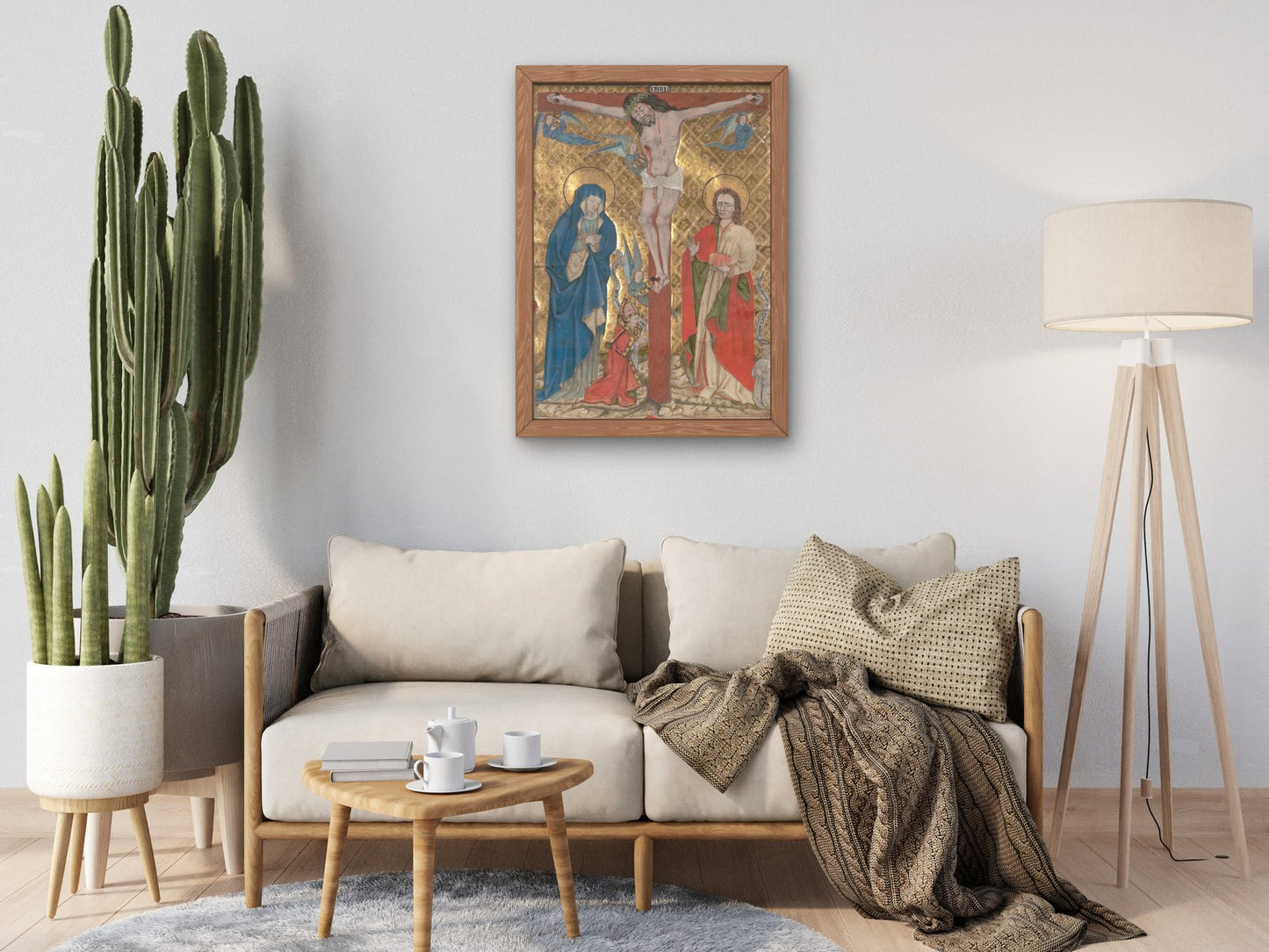 The Crucifixion by Unknown Northern European 1480, Wall Art Print, Fine Art Reproduction, Museum Quality Decor, Poster