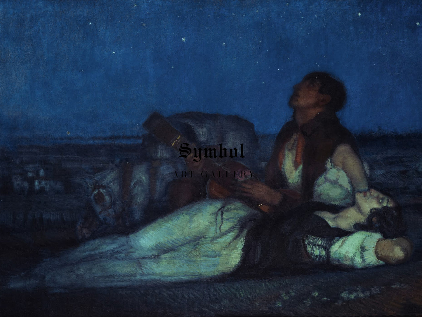 Under the Stars by Federico Beltrán Masses, Wall Art Print, Fine Art Reproduction, Museum Quality Decor, Poster