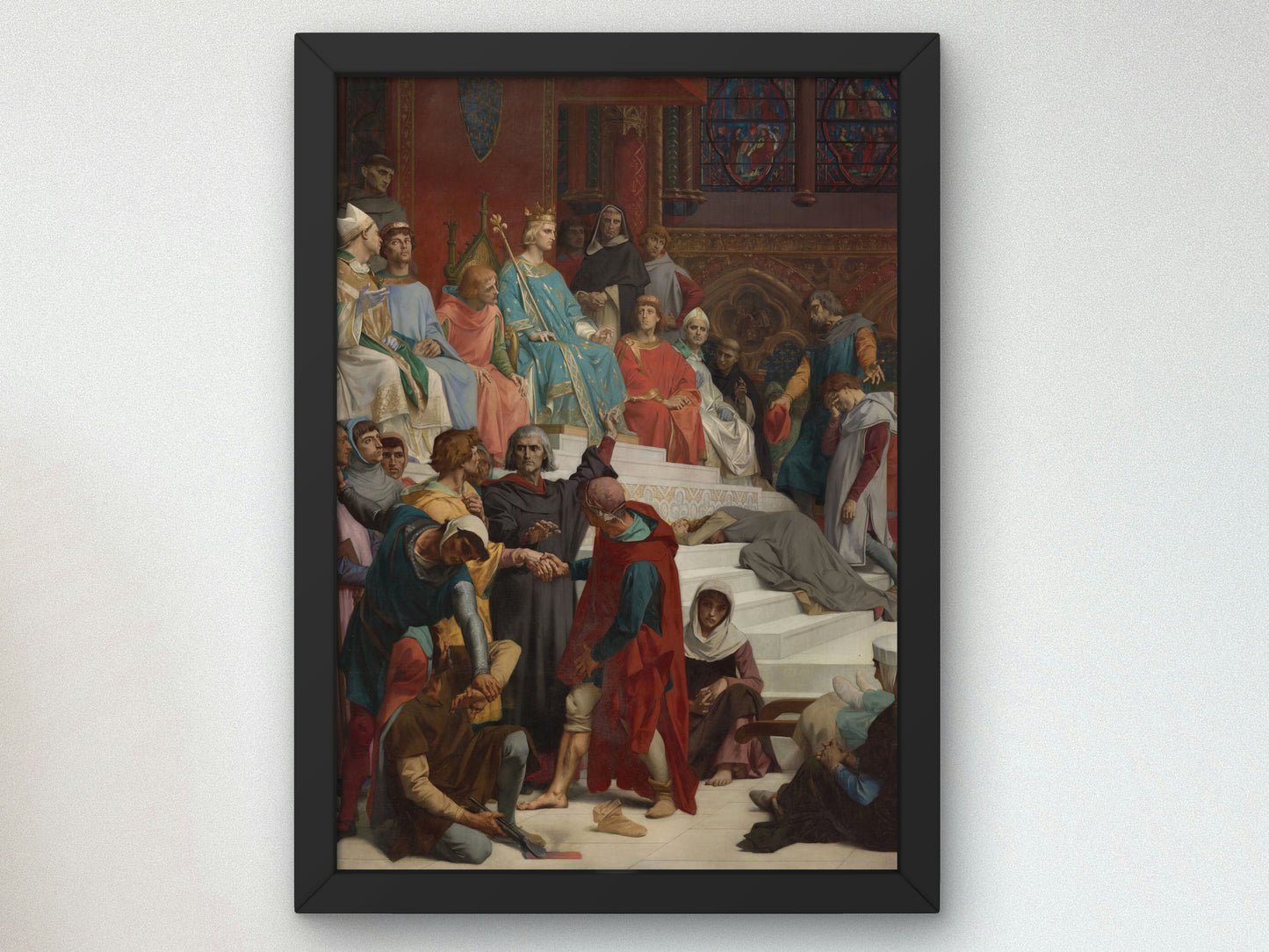 Saint Louis Dispensing Justice by Alexandre Cabanel 1874, Wall Art Print, Fine Art Reproduction, Museum Quality Decor, Poster