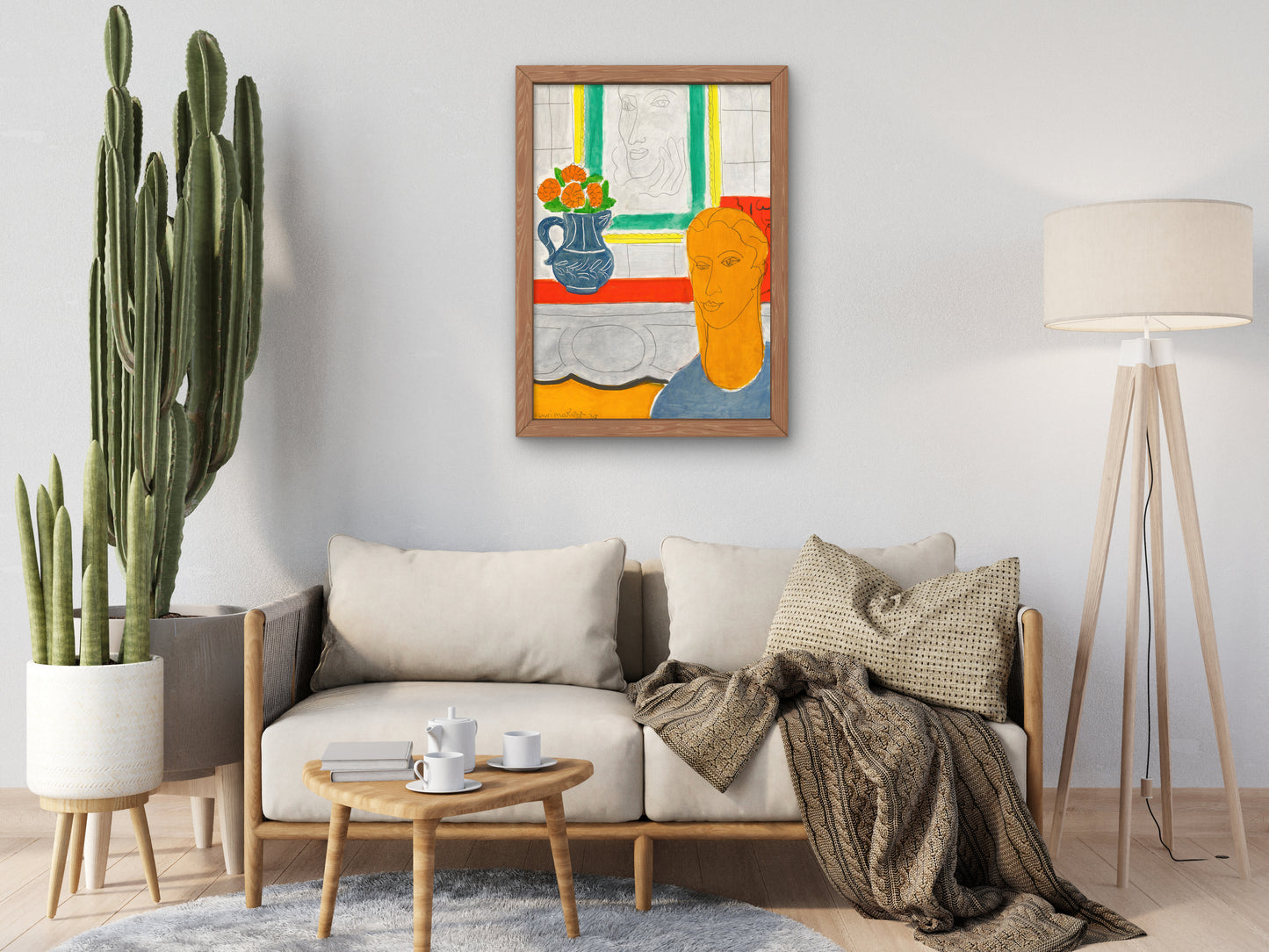 Figure et Bouquet by Henri Matisse 1937, Wall Art Print, Fine Art Reproduction, Museum Quality Decor, Poster