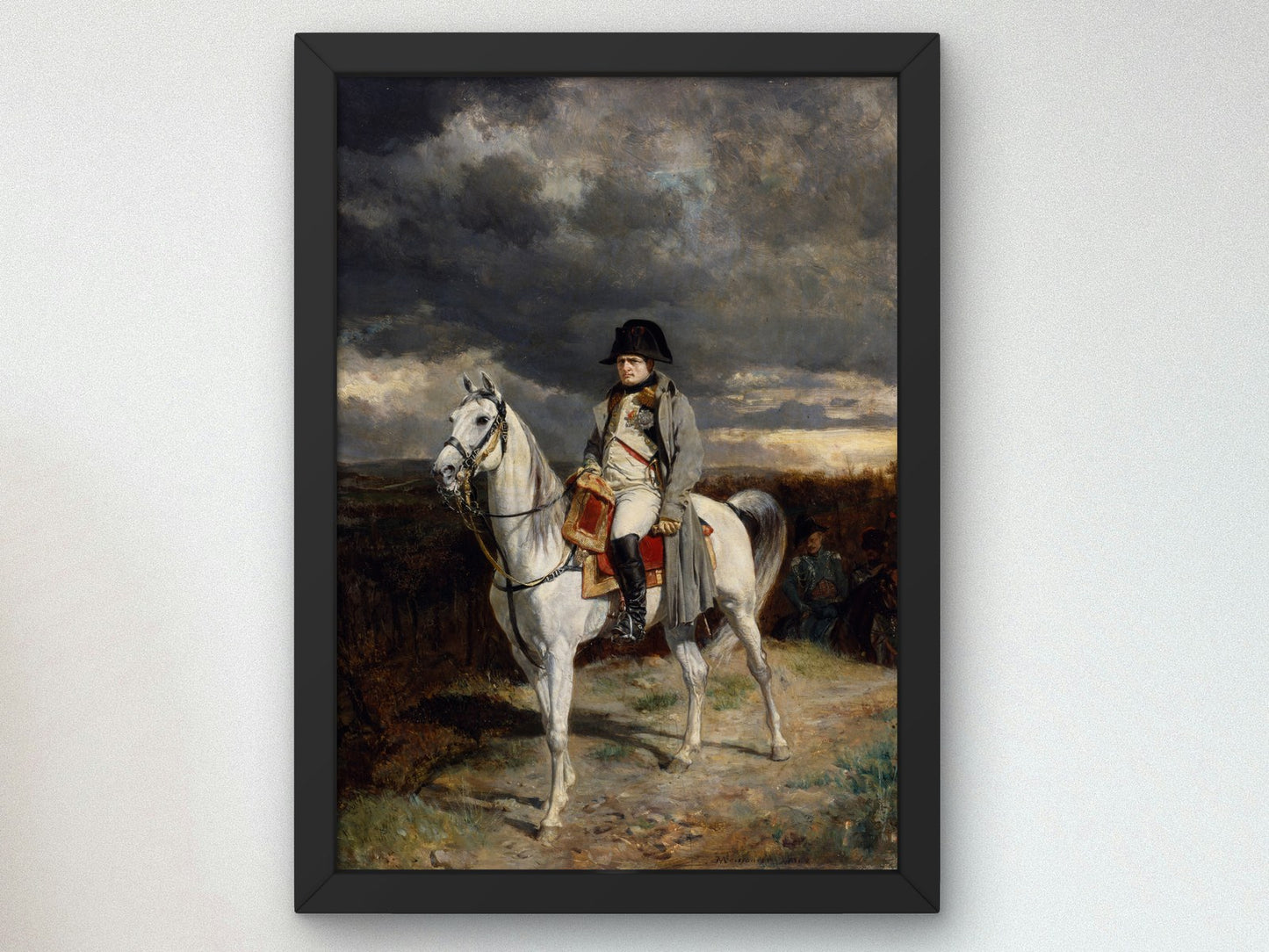Napoleon on Horseback by Ernest Meissonier 1862, Wall Art Print, Fine Art Reproduction, Museum Quality Decor, Poster