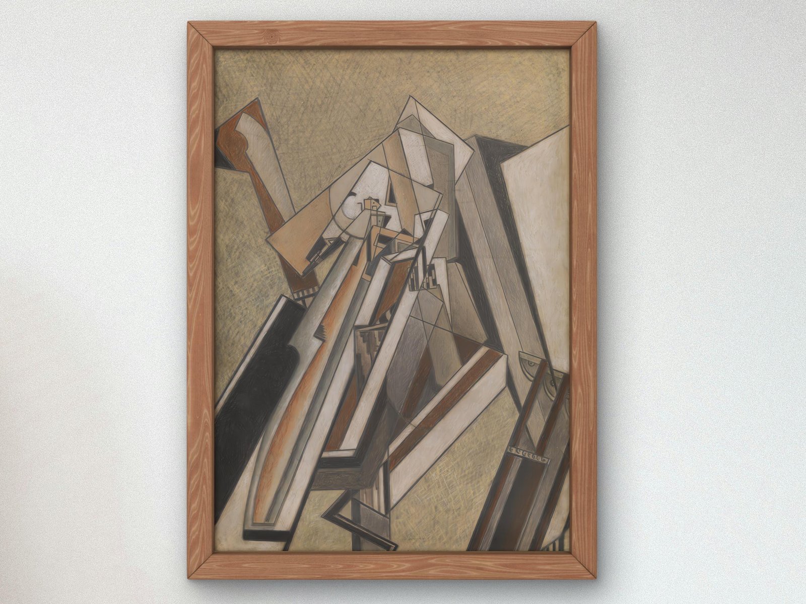 Abstract Composition by Lawrence Atkinson, 1914, Cubism and Abstract Art, fine art print