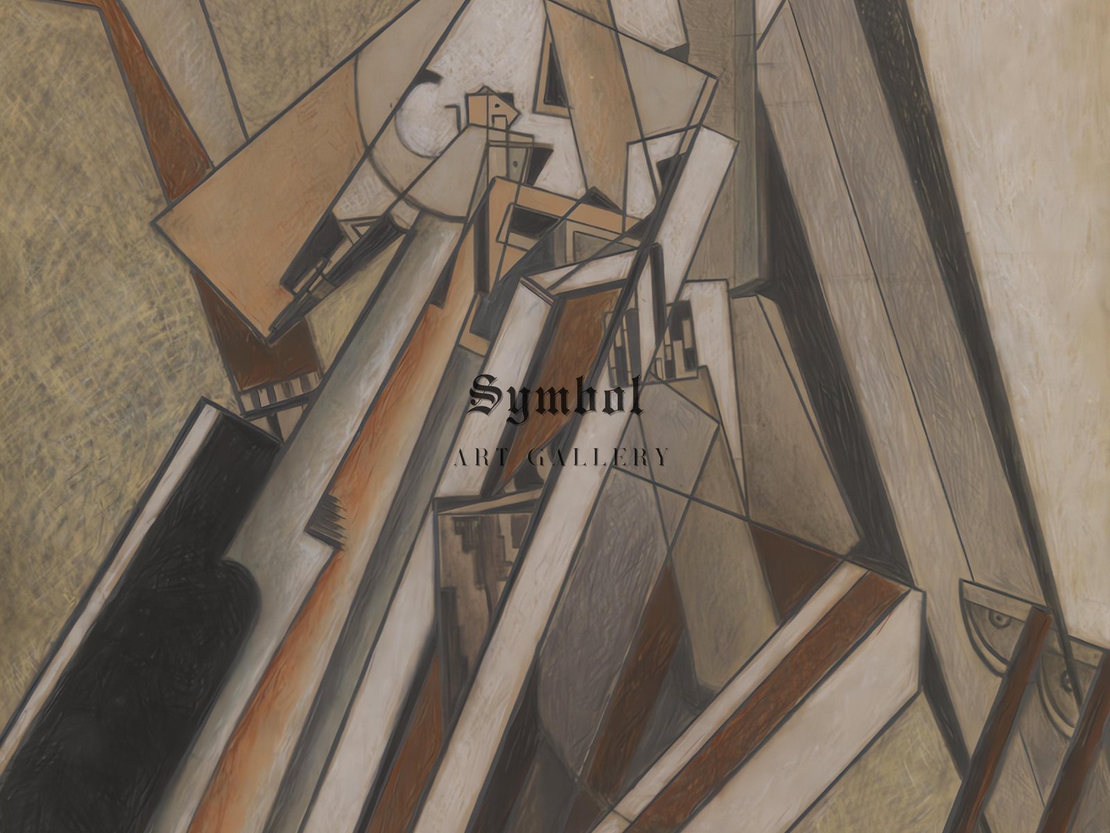Abstract Composition by Lawrence Atkinson, 1914, Cubism and Abstract Art, fine art print