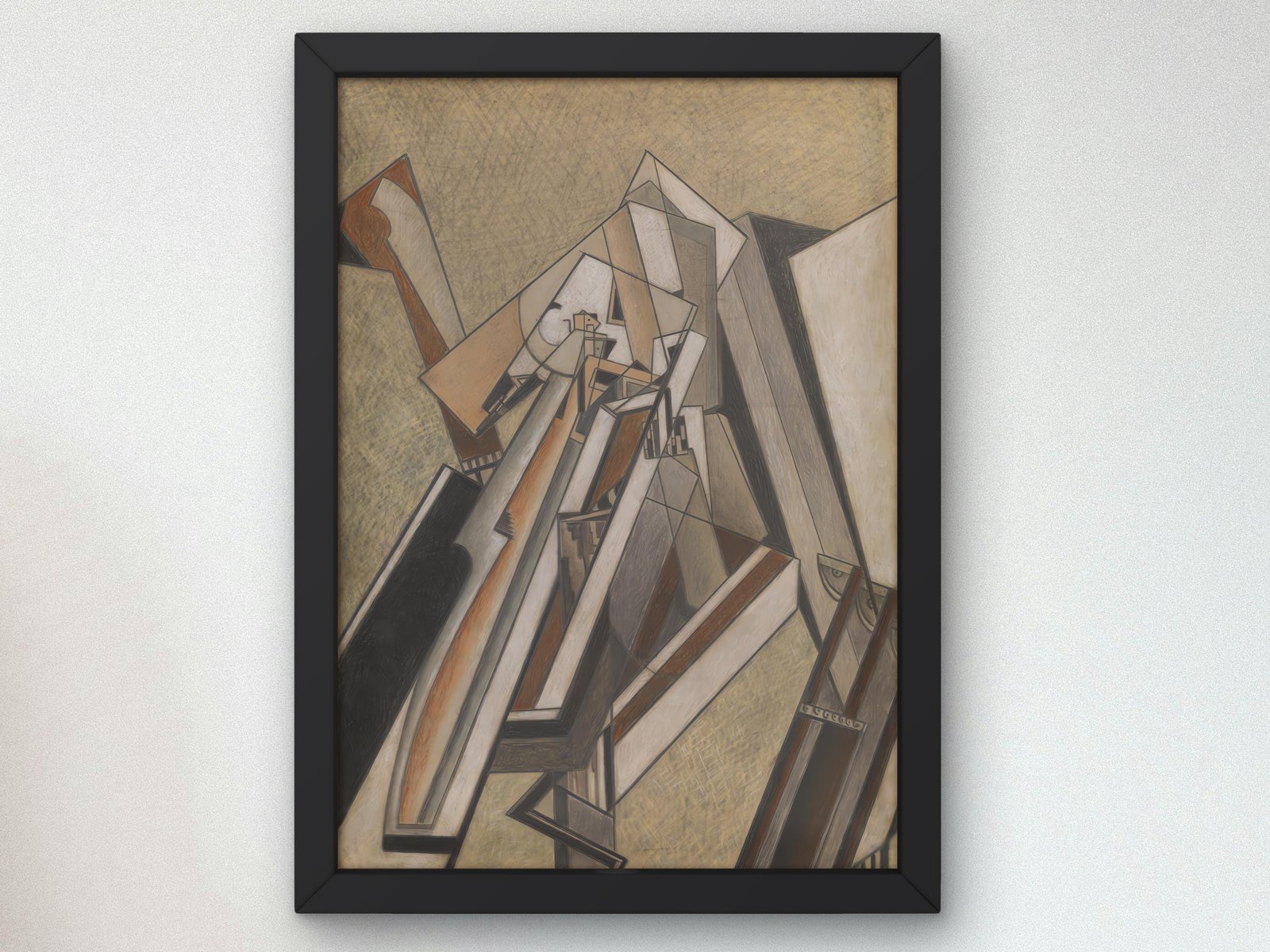 Abstract Composition by Lawrence Atkinson, 1914, Cubism and Abstract Art, fine art print