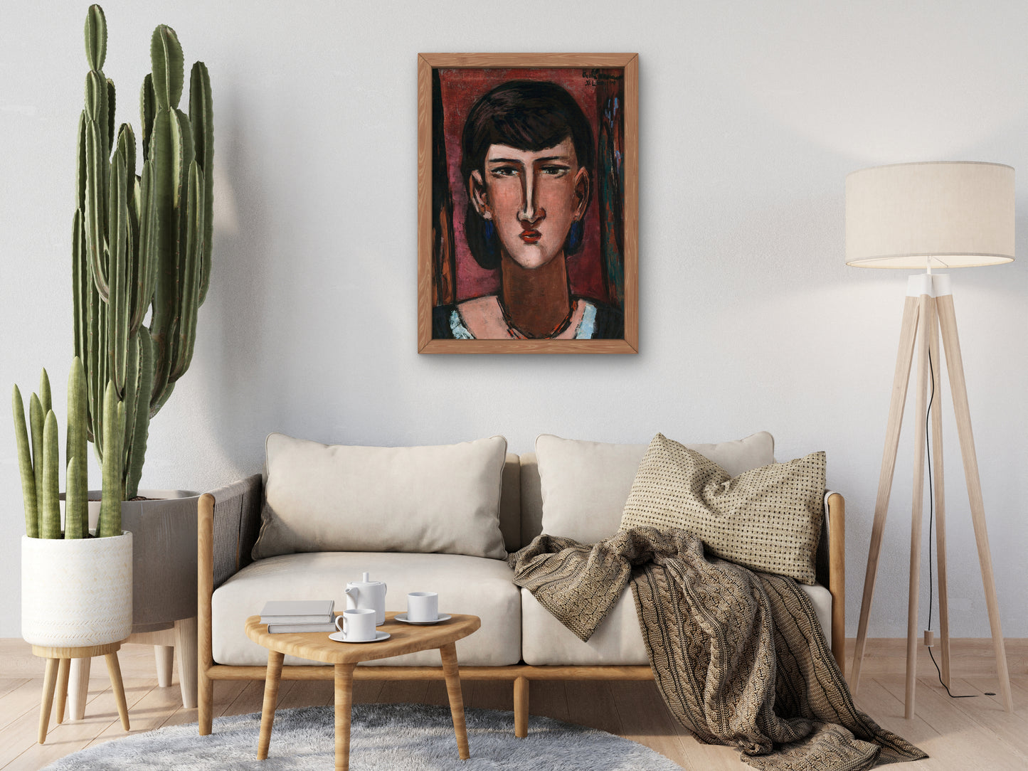 Portrait of Edie Rickey by Max Beckmann 1949, Wall Art Print, Fine Art Reproduction, Museum Quality Decor, Poster
