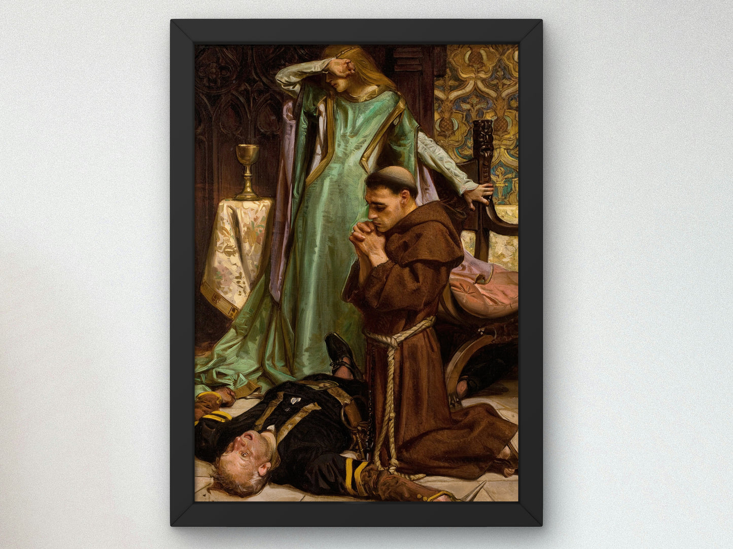 The Rescue of Gismonda by Joseph Christian Leyendecker 1906, Wall Art Print, Fine Art Reproduction, Museum Quality Decor, Poster