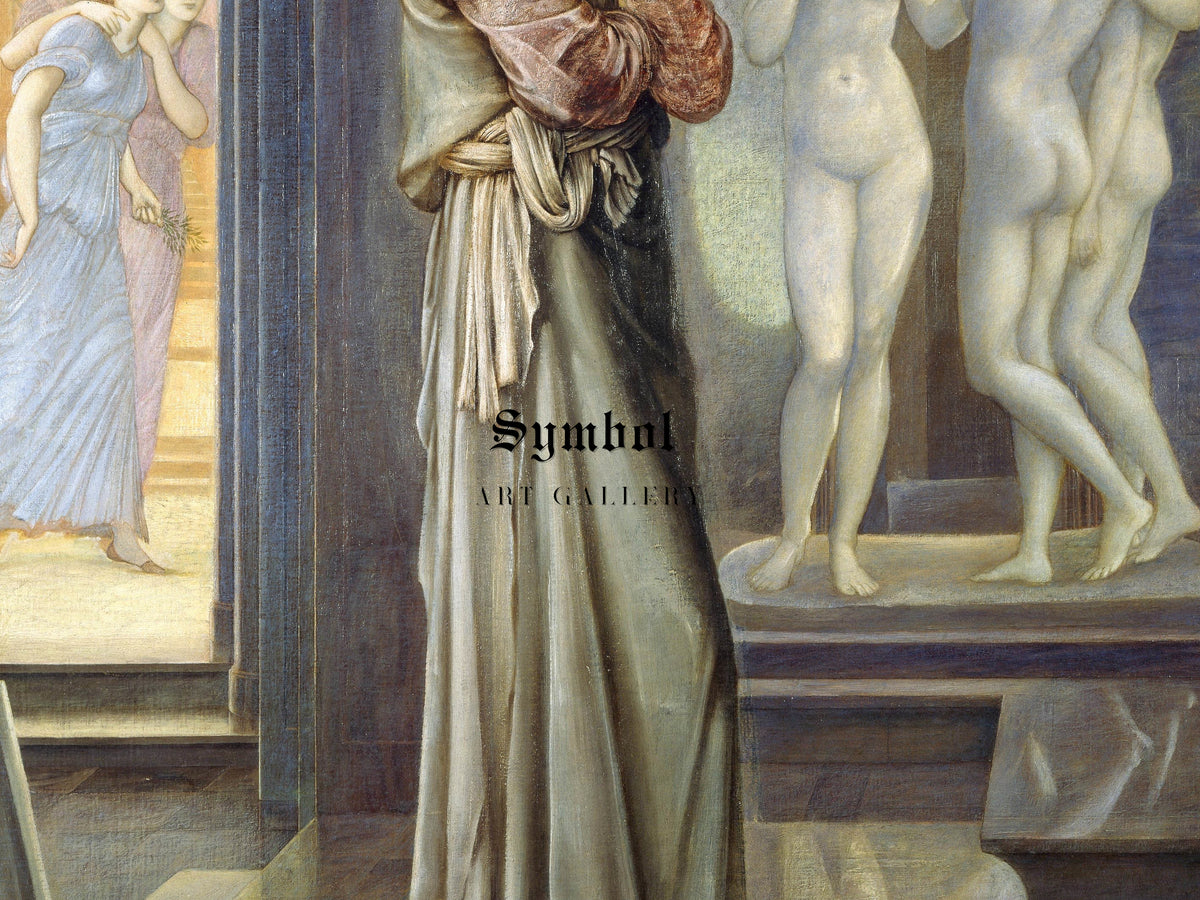 Pygmalion and the Image by Edward Burne Jones 1878, Wall Art Print, Fine Art Reproduction, Museum Quality Decor, Poster