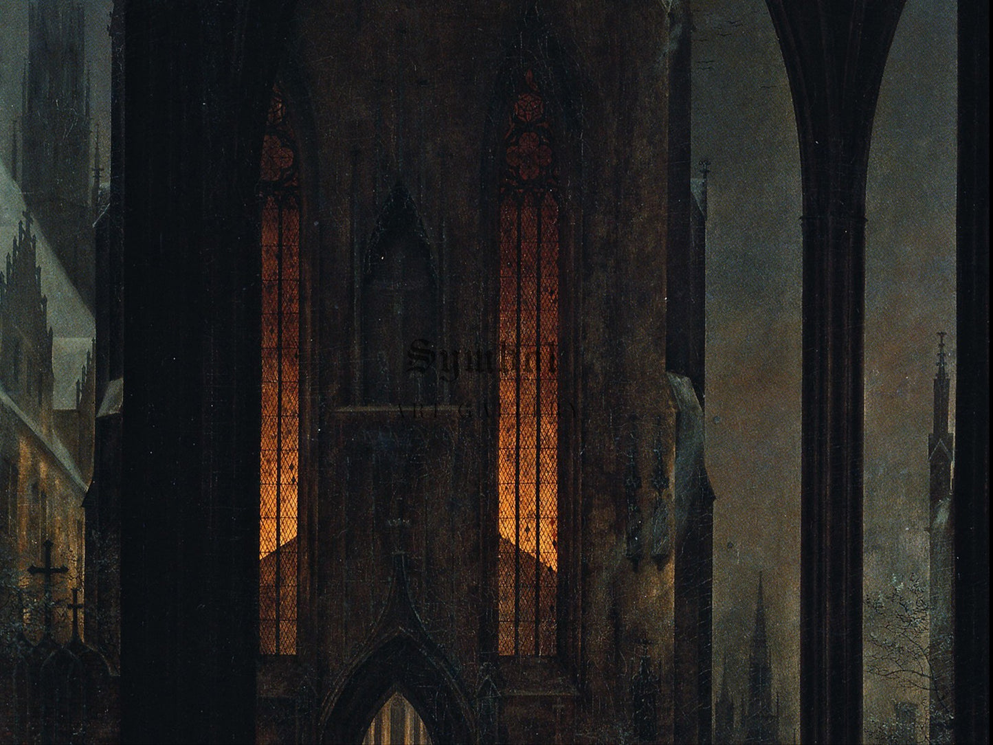 Dom im Winter by Ernst Ferdinand Oehme 1827, Wall Art Print, Fine Art Reproduction, Museum Quality Decor, Poster