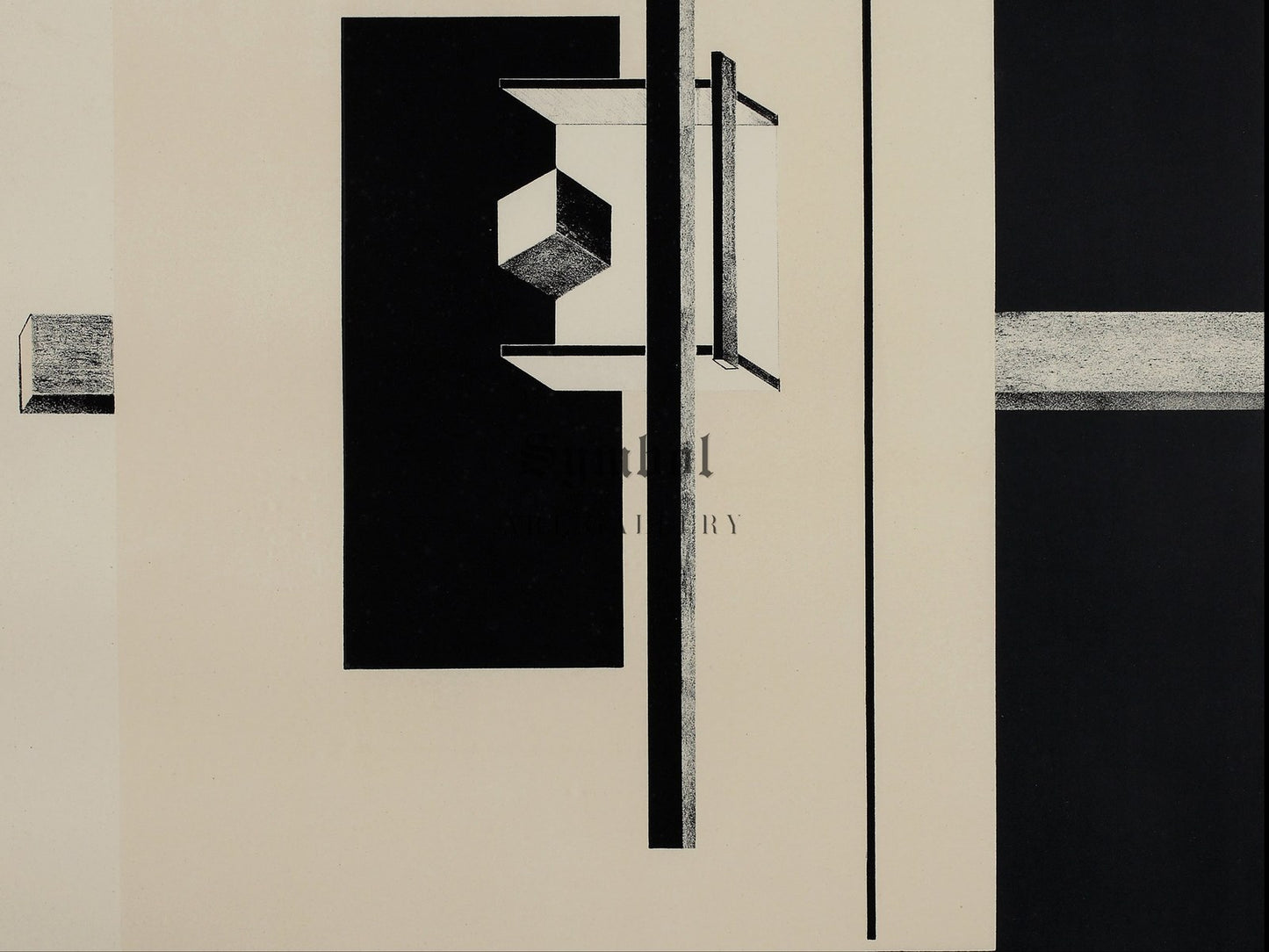 Proun Rob Levnis and Chapman Hannover by Lazar Lissitzky 1923, Wall Art Print, Fine Art Reproduction, Museum Quality Decor, Poster