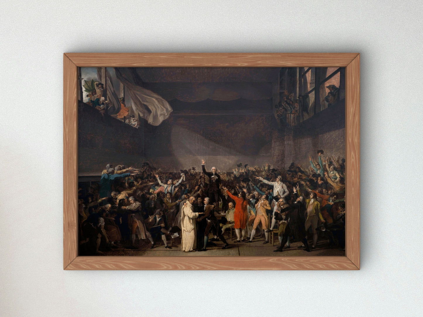Le Serment du Jeu de Paume by Jacques Louis David 1791, Wall Art Print, Fine Art Reproduction, Museum Quality Decor, Poster