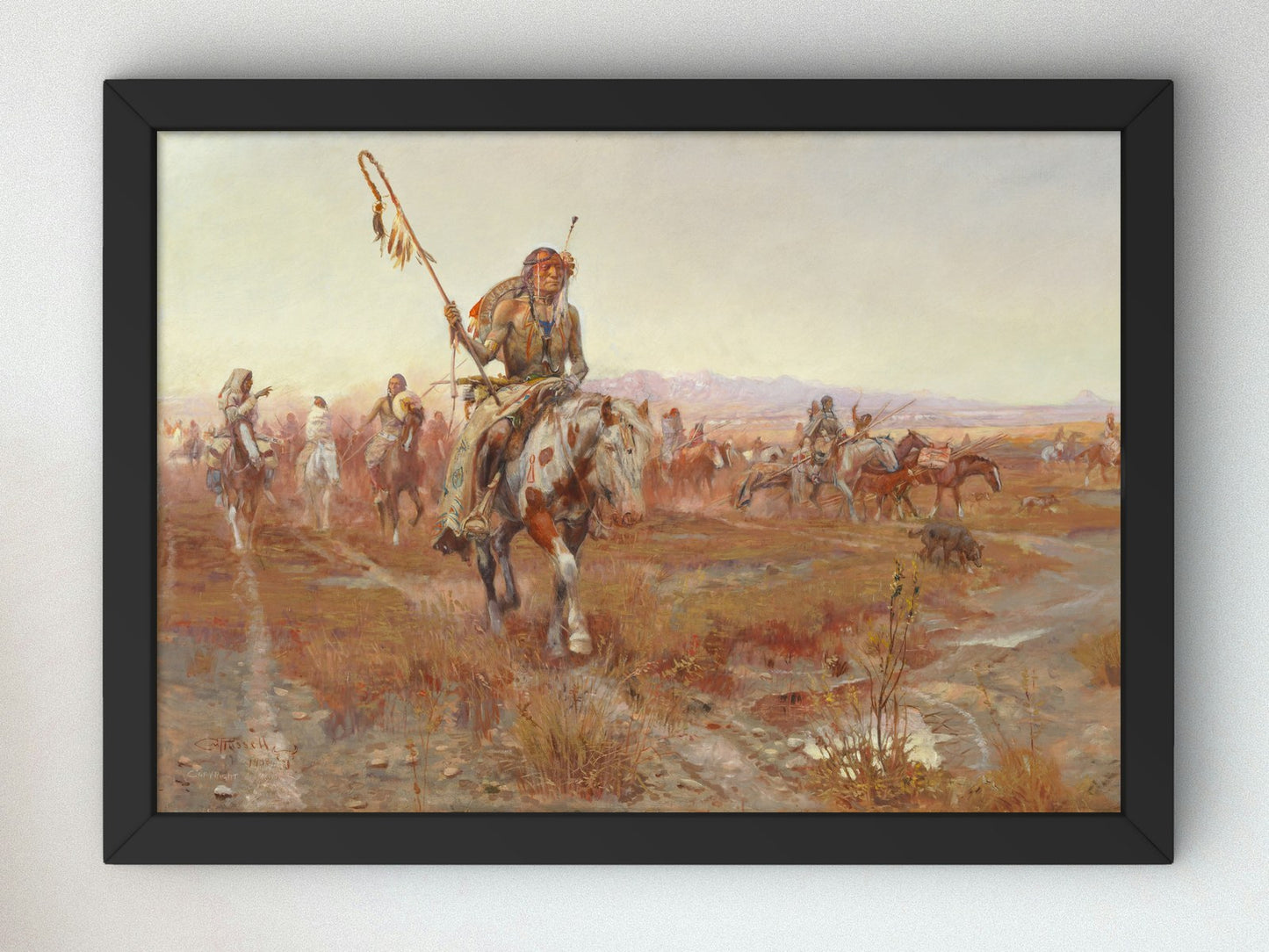 The Medicine Man by Charles Marion Russell 1908, Wall Art Print, Fine Art Reproduction, Museum Quality Decor, Poster