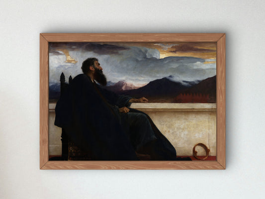 Oh That I Had Wings Like a Dove by Frederic Leighton 1865, Wall Art Print, Fine Art Reproduction, Museum Quality Decor, Poster