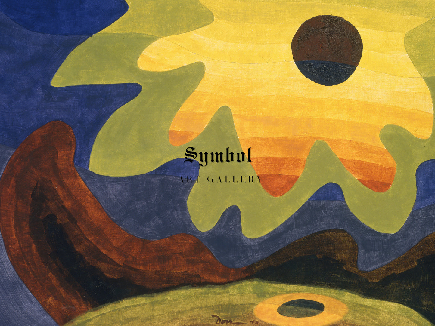 Sun by Arthur Dove 1943, Wall Art Print, Fine Art Reproduction, Museum Quality Decor, Poster