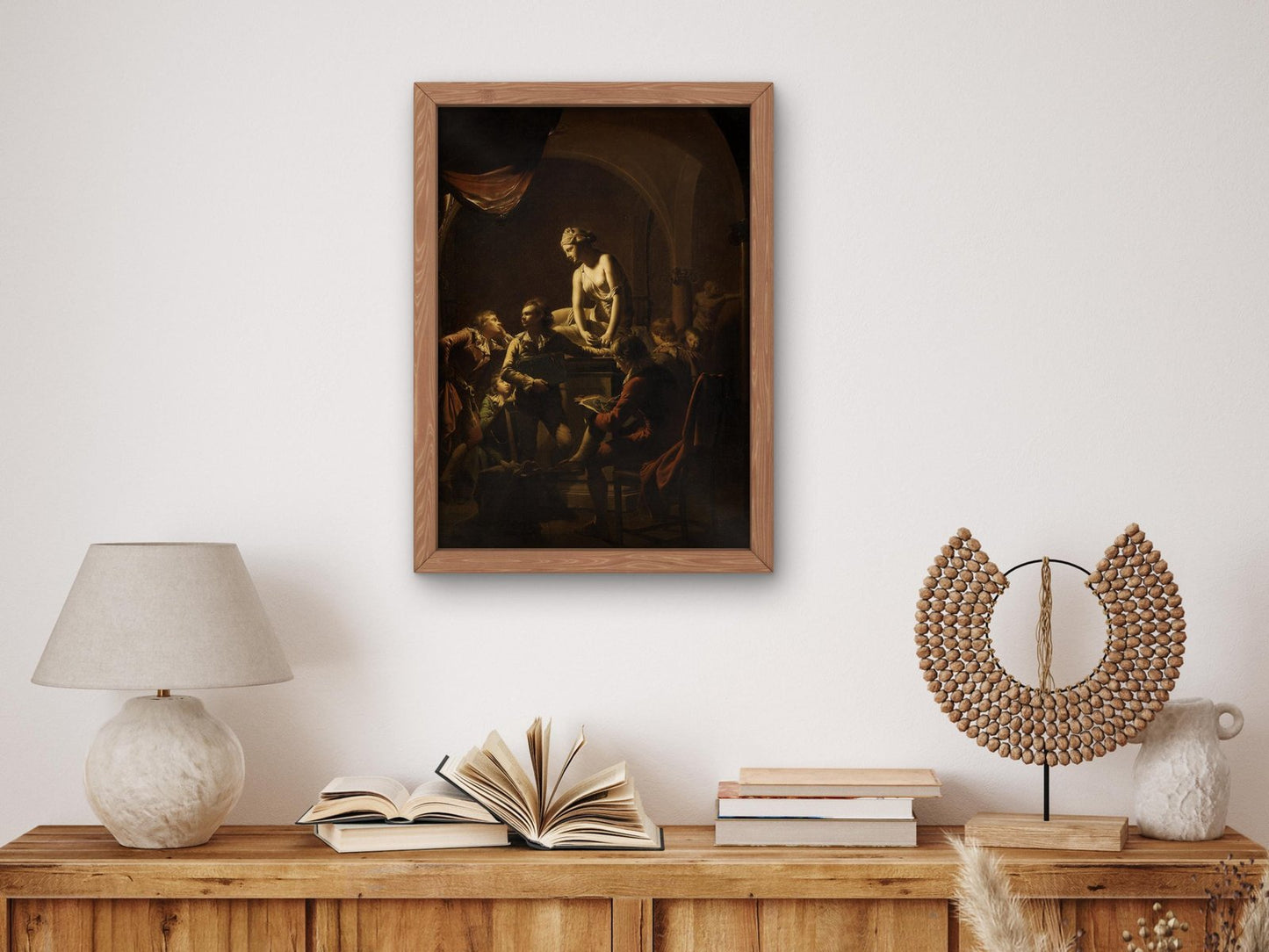 Academy by Lamplight by Joseph Wright of Derby, 1770, Baroque and Chiaroscuro, fine art print