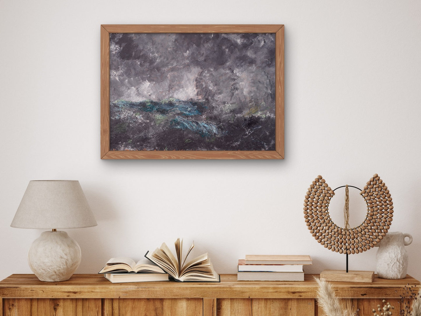 Storm in the Skerries The Flying Dutchman by August Strindberg 1892, Wall Art Print, Fine Art Reproduction, Museum Quality Decor, Poster