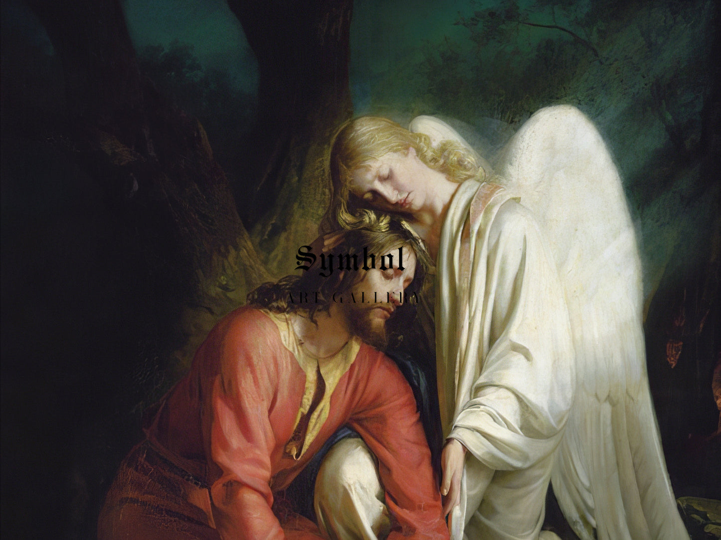Christ at Gethsemane by Carl Bloch 1880, Wall Art Print, Fine Art Reproduction, Museum Quality Decor, Poster