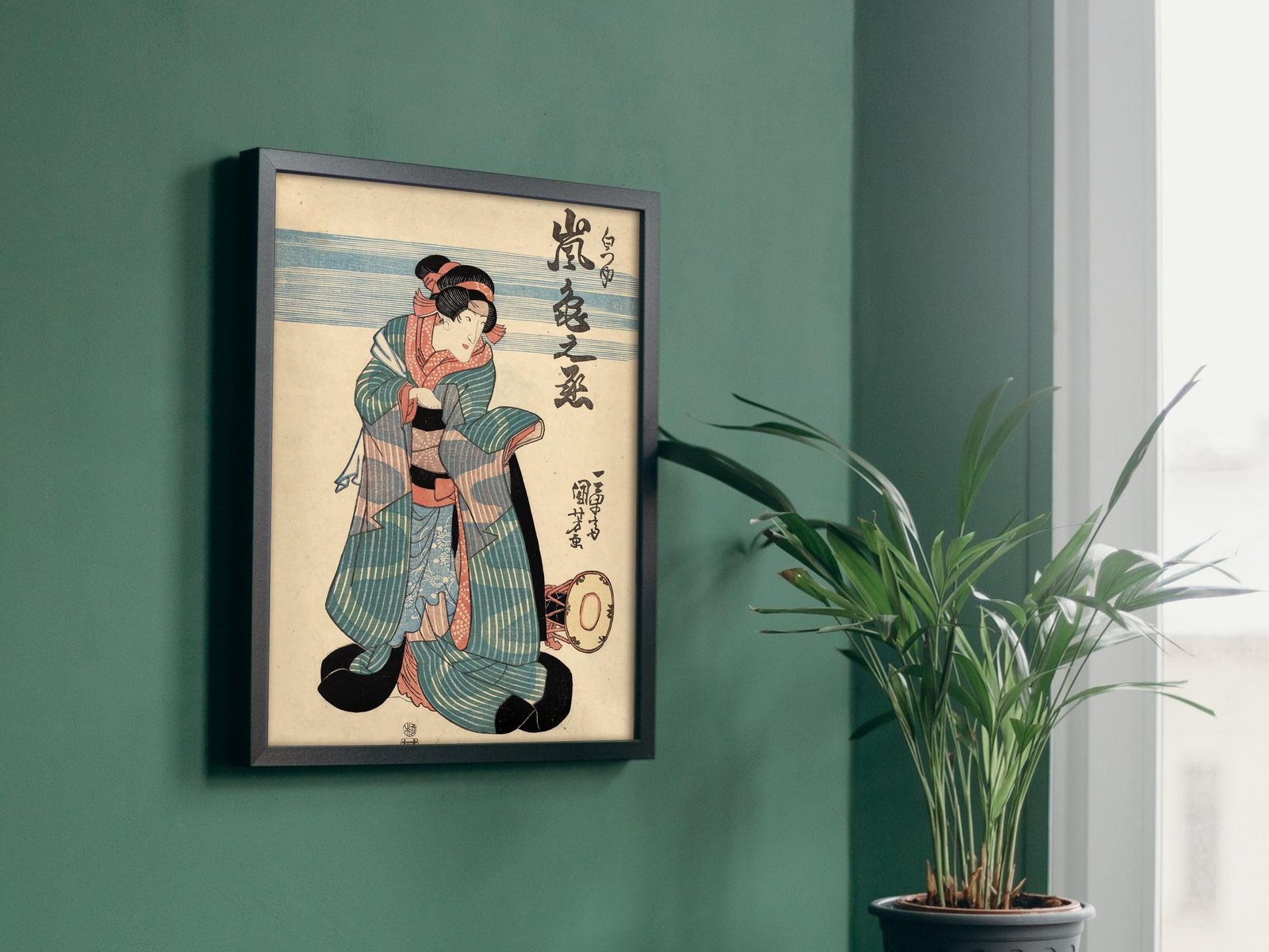 Actor Arashi Kamenojo II as Shiratsuyu by Utagawa Kuniyoshi, 1840, Japanese Woodblock Prints, fine art print