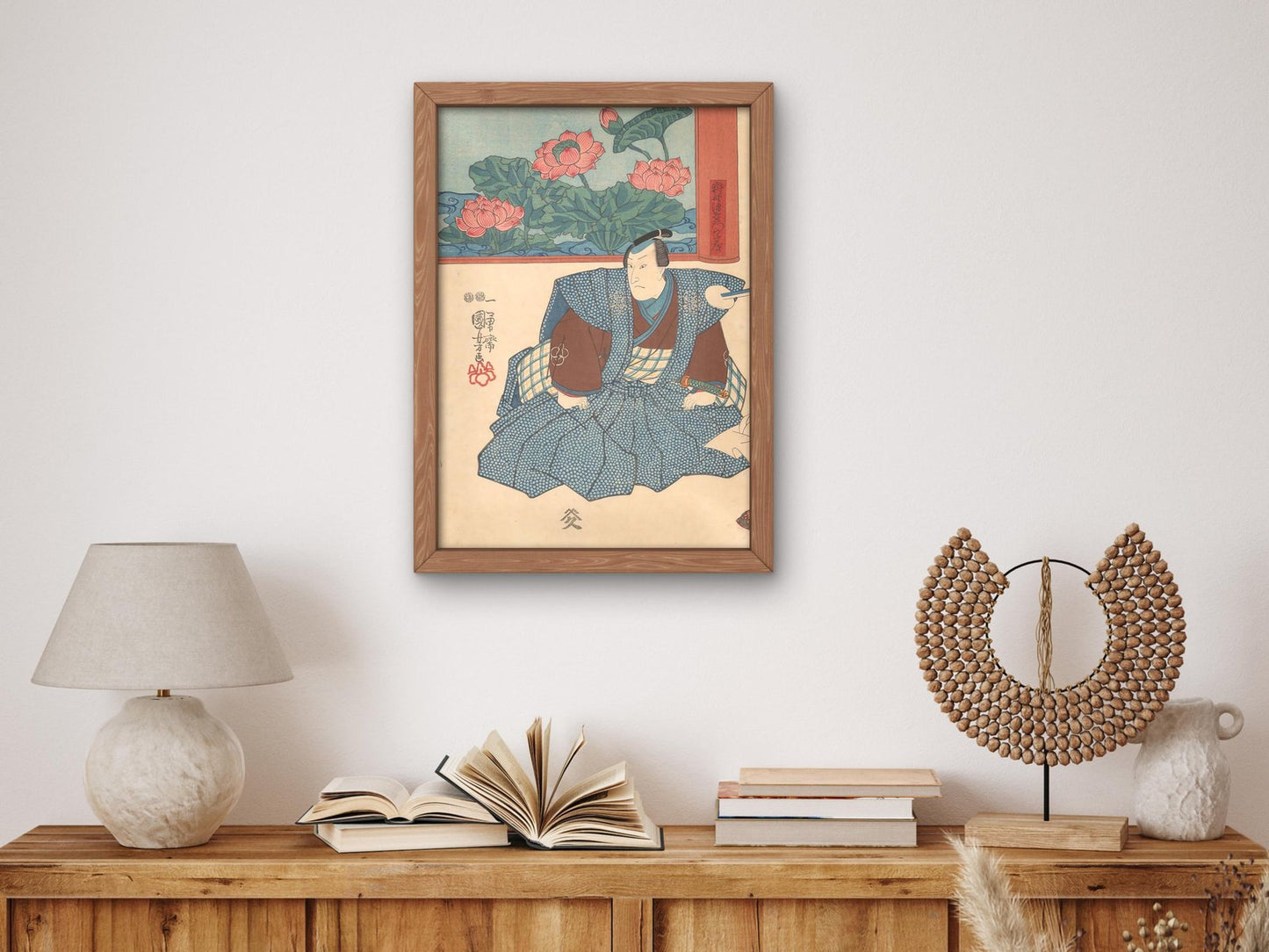 Actor at Folding Screen by Utagawa Kuniyoshi, 1848, Japanese Woodblock Prints, fine art print