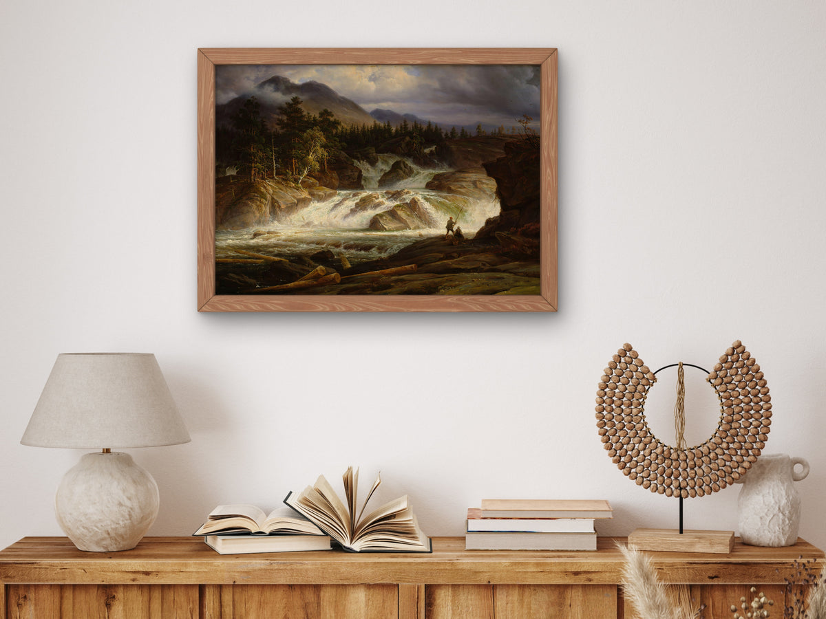 The Labro Falls by Thomas Fearnley 1838, Wall Art Print, Fine Art Reproduction, Museum Quality Decor, Poster