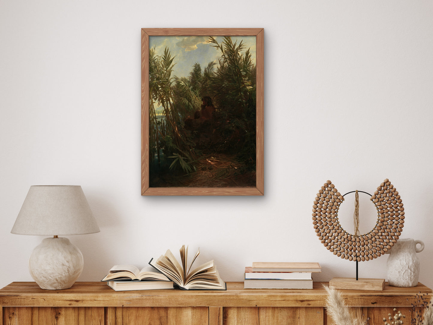 Pan in the Reed by Arnold Böcklin 1856, Wall Art Print, Fine Art Reproduction, Museum Quality Decor, Poster