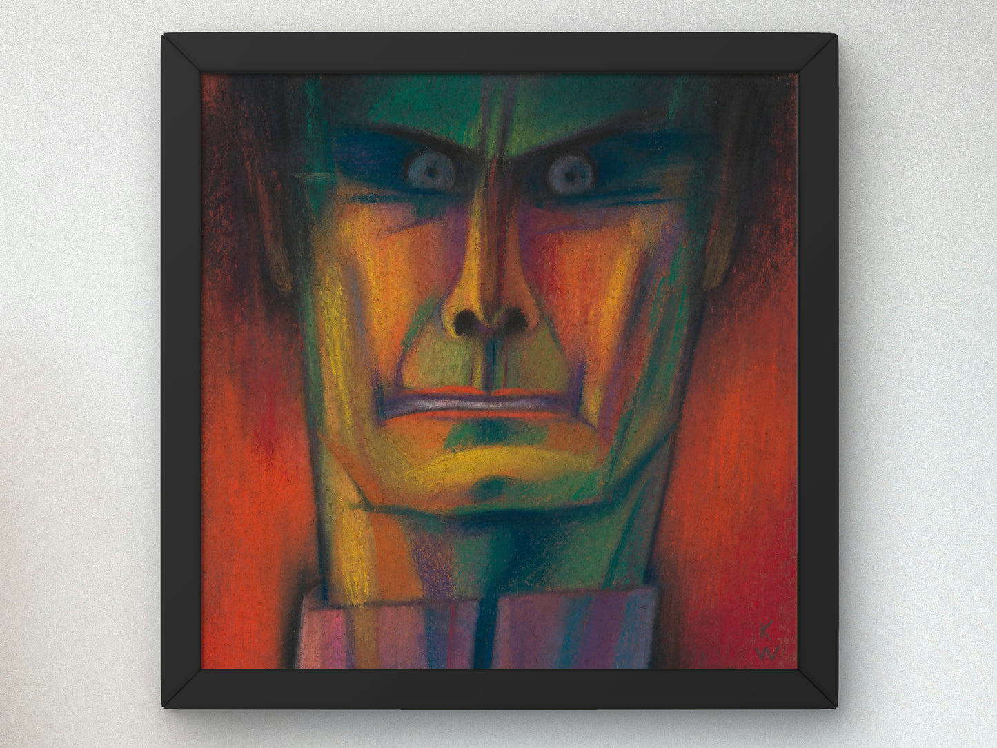 Male Portrait by Karl Wiener 1939, Wall Art Print, Fine Art Reproduction, Museum Quality Decor, Poster