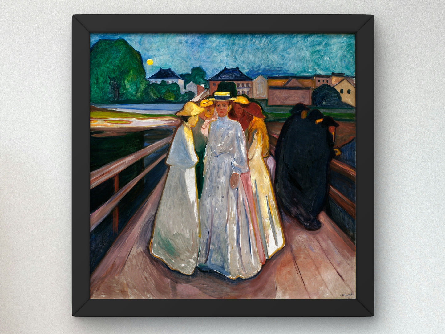 On the Bridge by Edvard Munch 1903, Wall Art Print, Fine Art Reproduction, Museum Quality Decor, Poster