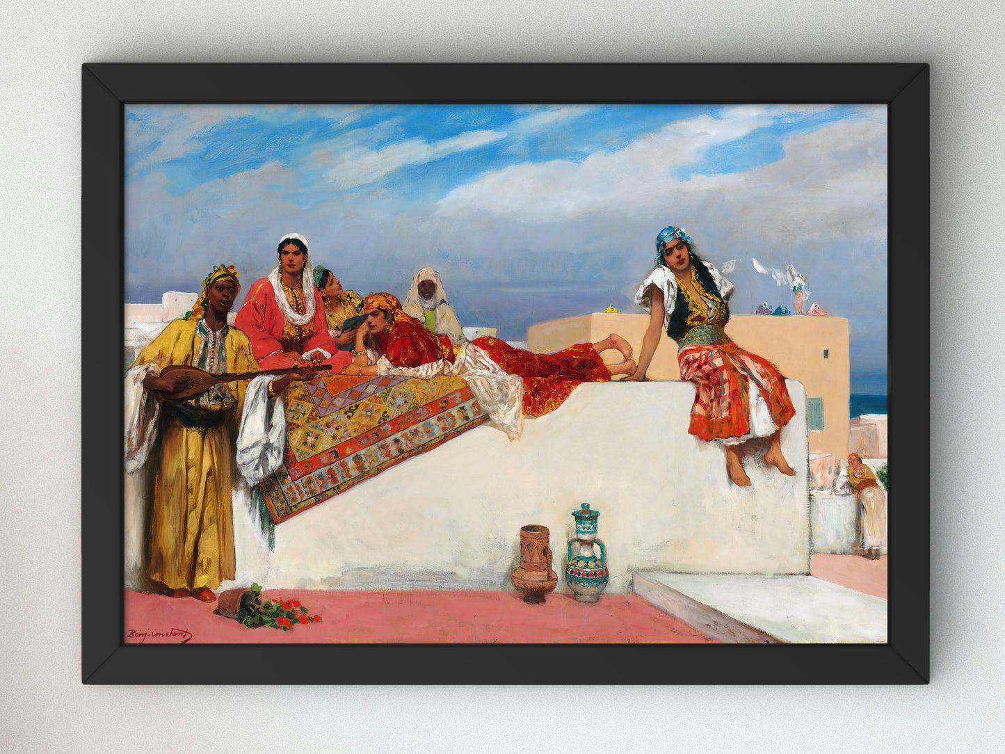 An Afternoon Idyll by Jean Joseph Benjamin Constant 1888, Wall Art Print, Fine Art Reproduction, Museum Quality Decor, Poster