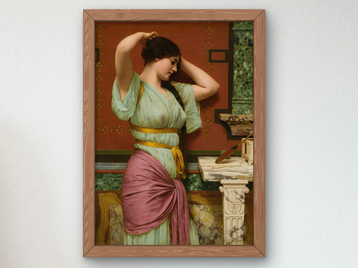 Julia by John William Godward 1914, Wall Art Print, Fine Art Reproduction, Museum Quality Decor, Poster