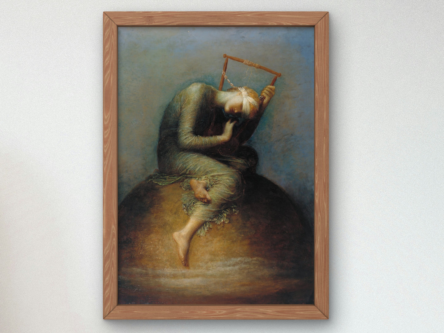 Hope by George Frederic Watts 1886, Wall Art Print, Fine Art Reproduction, Museum Quality Decor, Poster