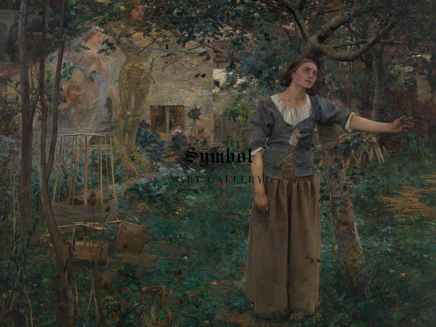 Joan of Arc by Jules Bastien Lepage 1879, Wall Art Print, Fine Art Reproduction, Museum Quality Decor, Poster