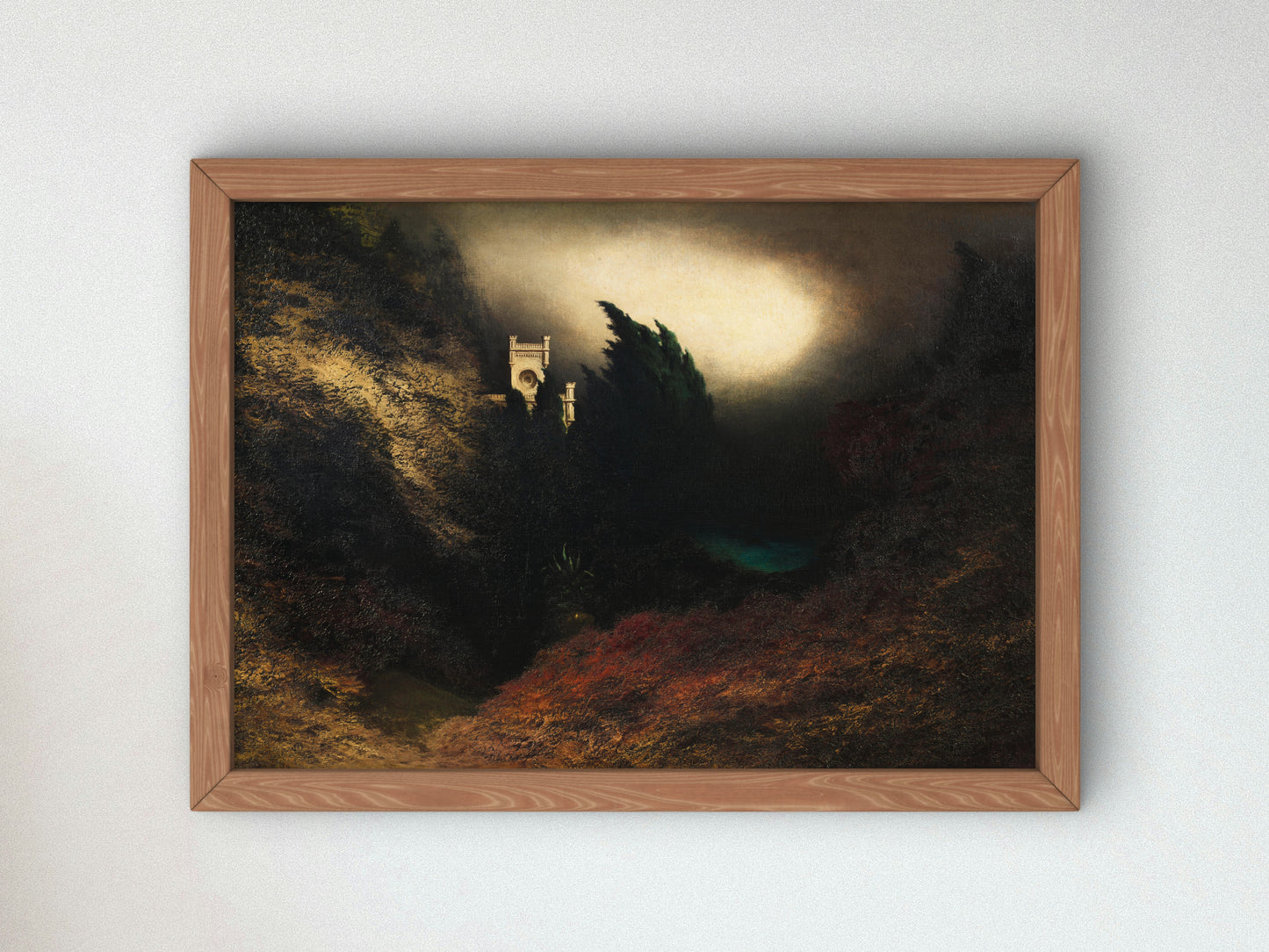 Villa Mercedes on Monte Castiglione in Capri by Karl Wilhelm Diefenbach 1912, Wall Art Print, Fine Art Reproduction, Museum Quality Decor