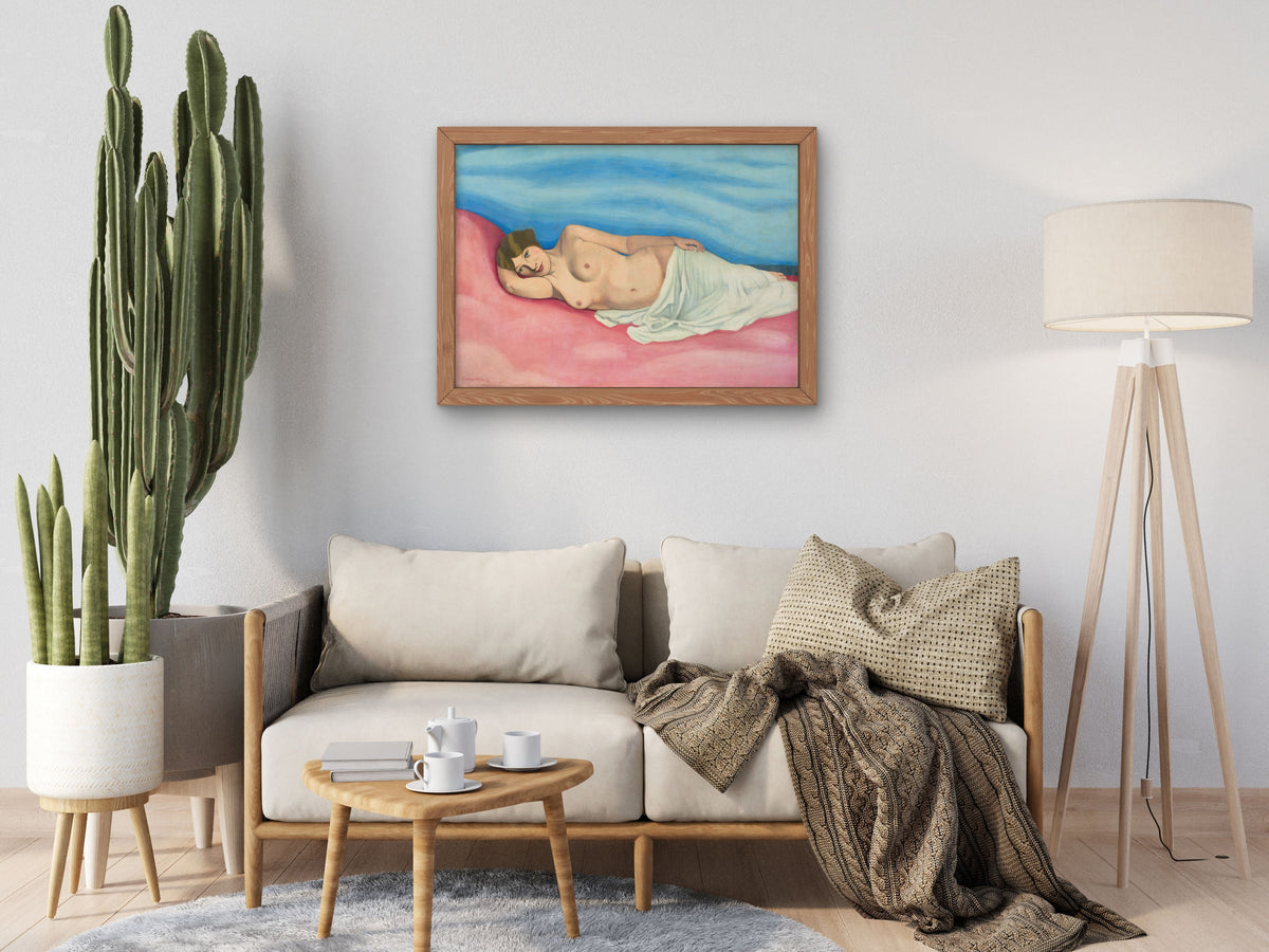 Reclining Woman by Félix Vallotton 1913, Wall Art Print, Fine Art Reproduction, Museum Quality Decor, Poster