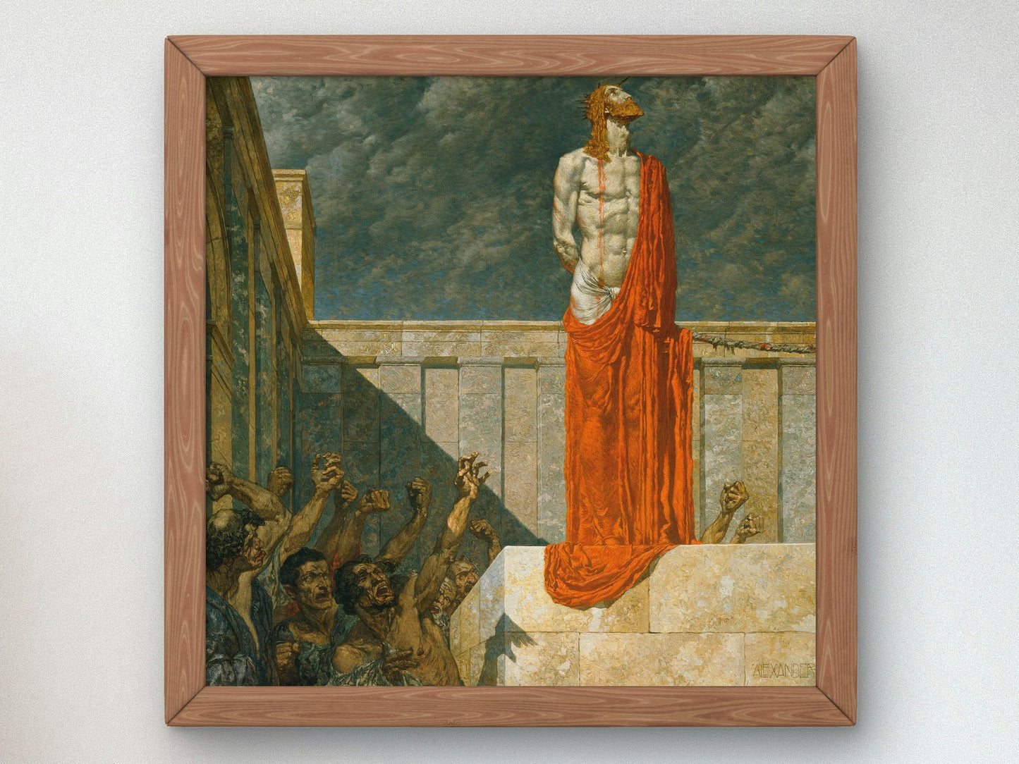 Ans Kreuz mit ihm by Alexander Rothaug 1930, Wall Art Print, Fine Art Reproduction, Museum Quality Decor, Poster