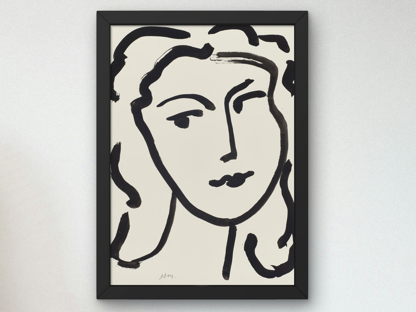 Visage de femme by Henri Matisse 1948, Wall Art Print, Fine Art Reproduction, Museum Quality Decor, Poster