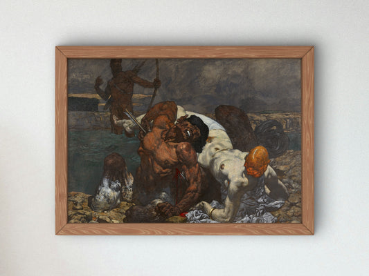 Nessus by Alexander Rothaug 1930, Wall Art Print, Fine Art Reproduction, Museum Quality Decor, Poster