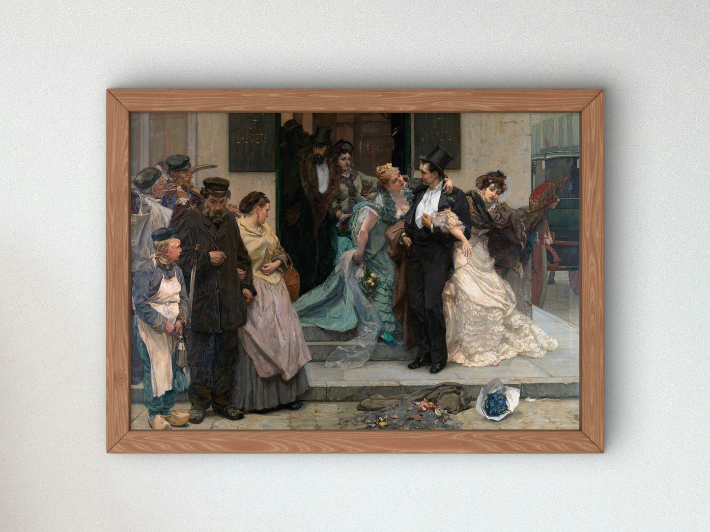 At Dawn by Charles Hermans 1875, Wall Art Print, Fine Art Reproduction, Museum Quality Decor, Poster