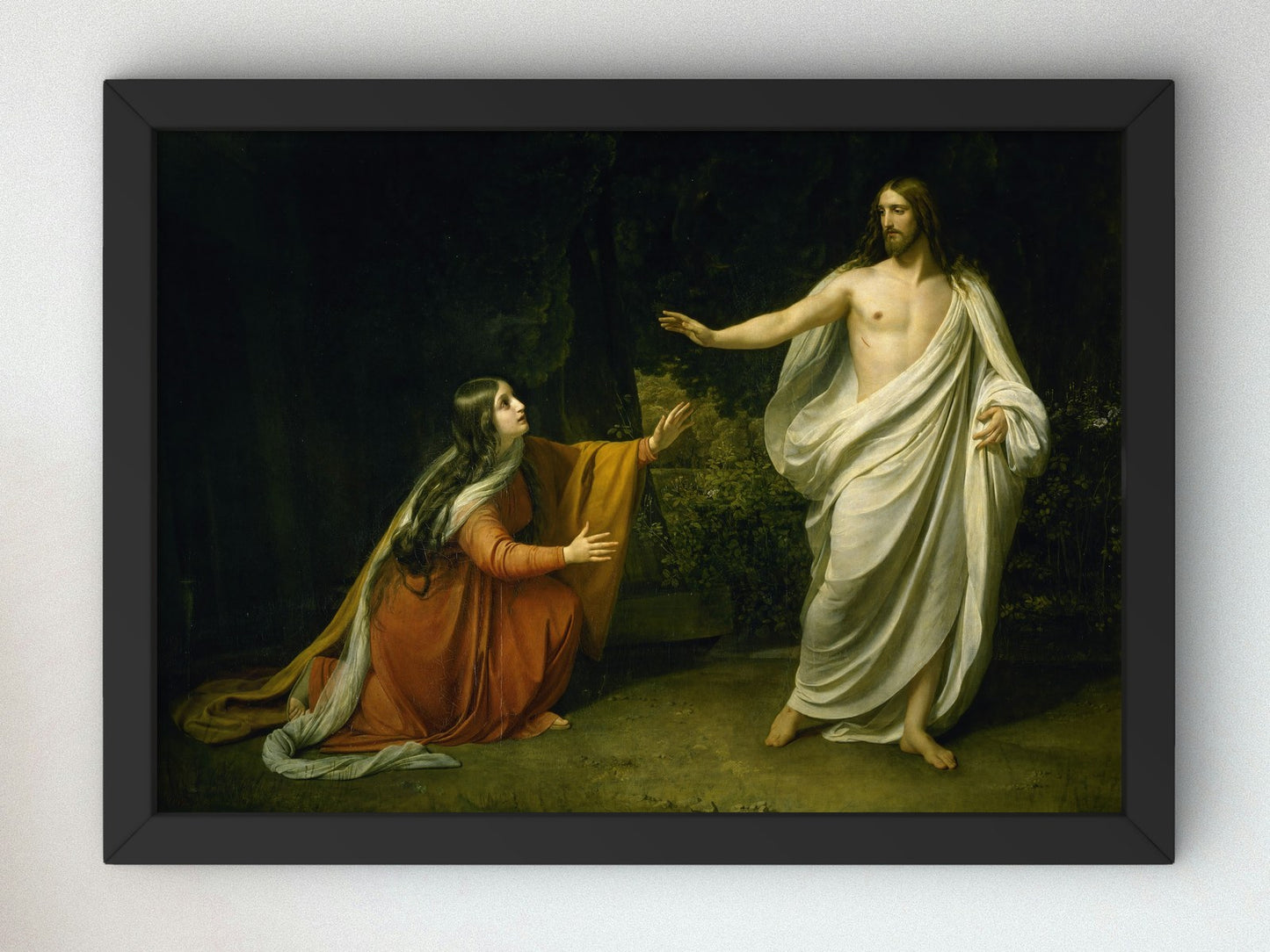 Christ's Appearance to Mary Magdalene by Alexandre Ivanov 1835, Wall Art Print, Fine Art Reproduction, Museum Quality Decor, Poster