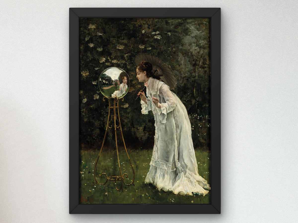 The Silver Ball by Alfred Stevens, Wall Art Print, Fine Art Reproduction, Museum Quality Decor, Poster