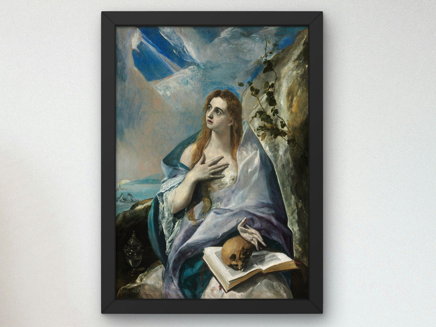 The Penitent Mary Magdalene by El Greco 1576, Wall Art Print, Fine Art Reproduction, Museum Quality Decor, Poster