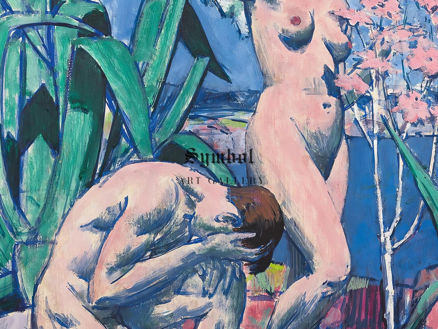 Adam and Eve by Francis Cadell, Art Deco and American Modernism, fine art print