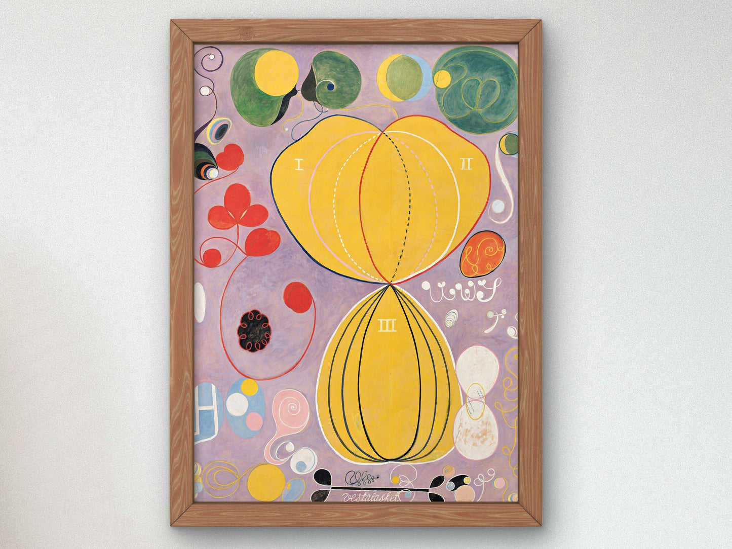 Adulthood by Hilma af Klint 1907, Wall Art Print, Fine Art Reproduction, Museum Quality Decor, Poster