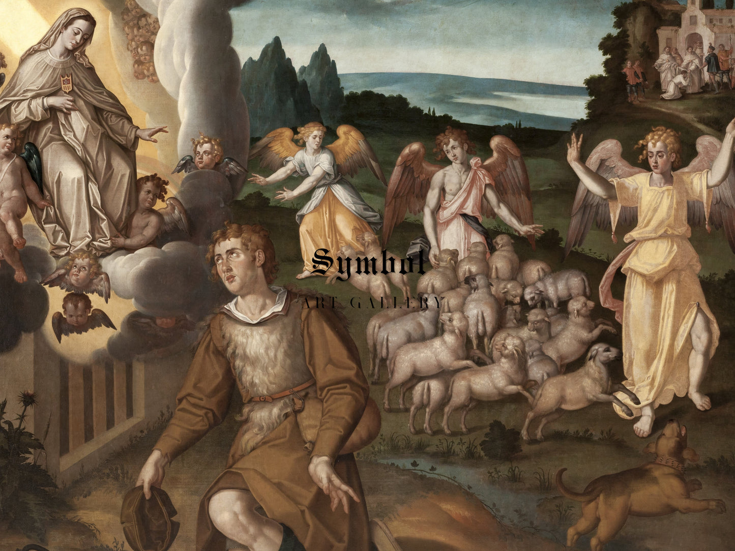 The Appearance of the Virgin to Saint Raymond Nonnatus by Francisco Pacheco 1600, Wall Art Print, Fine Art Reproduction, Museum Quality