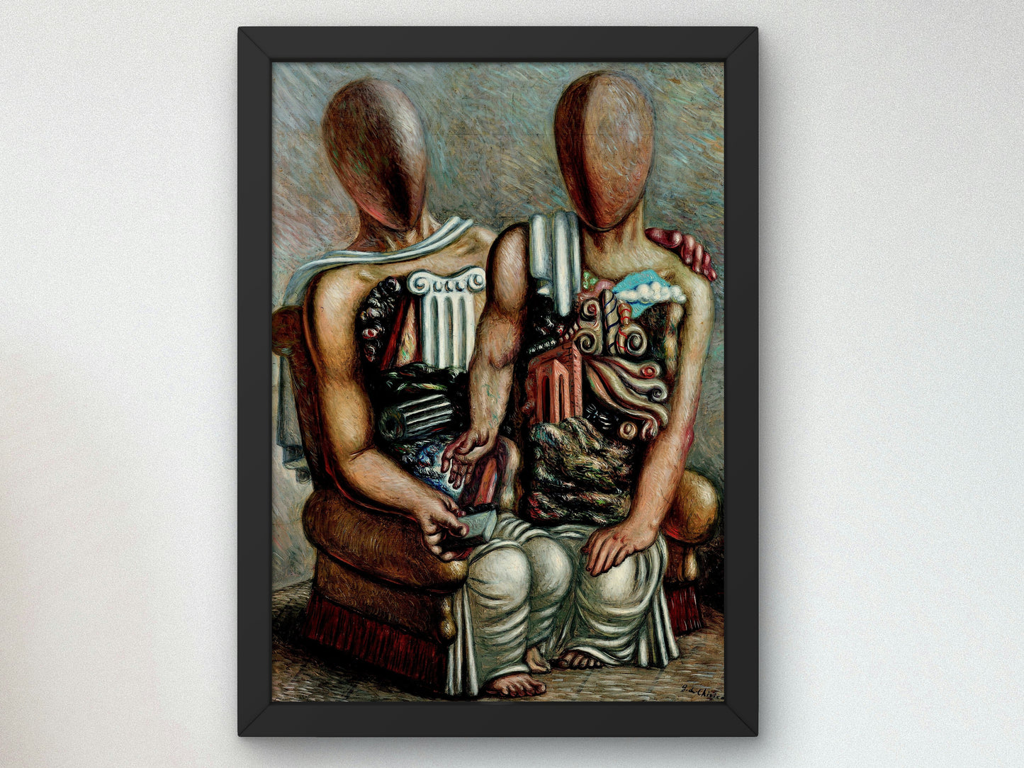 The Archaeologists by Giorgio de Chirico 1927, Wall Art Print, Fine Art Reproduction, Museum Quality Decor, Poster
