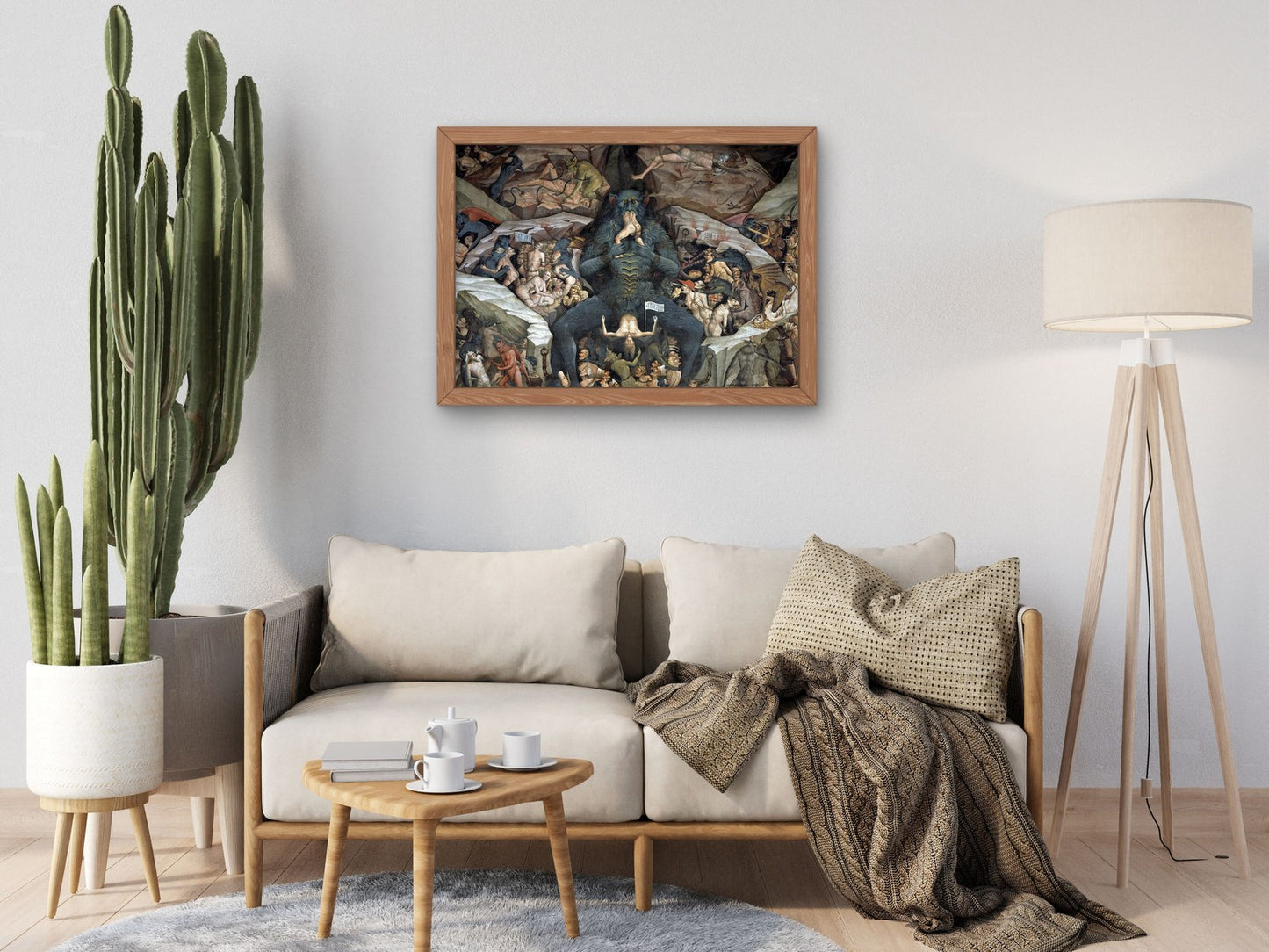 Inferno by Giovanni da Modena 1410, Wall Art Print, Fine Art Reproduction, Museum Quality Decor, Poster