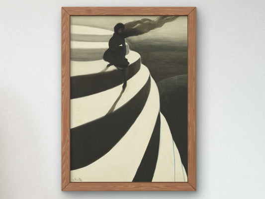 Vertigo by Léon Spilliaert 1908, Wall Art Print, Fine Art Reproduction, Museum Quality Decor, Poster