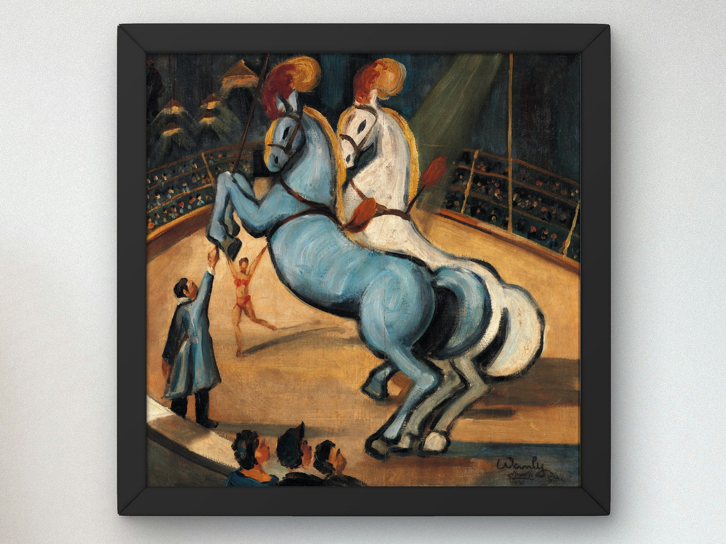 Circus by Adham Wanly 1954, Wall Art Print, Fine Art Reproduction, Museum Quality Decor, Poster