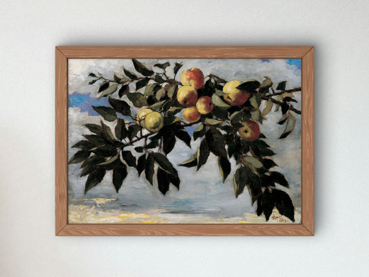Apple Tree Branches by Elizabeth Boott 1883, Wall Art Print, Fine Art Reproduction, Museum Quality Decor, Poster