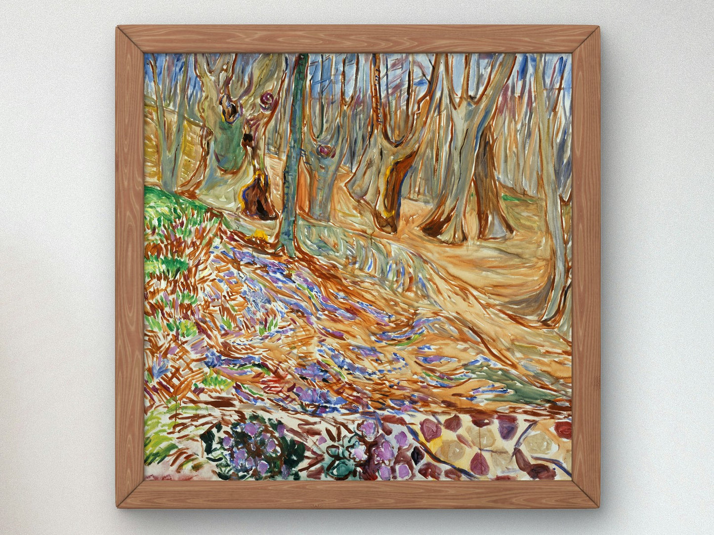 Elm Forest in Spring by Edvard Munch 1923, Wall Art Print, Fine Art Reproduction, Museum Quality Decor, Poster