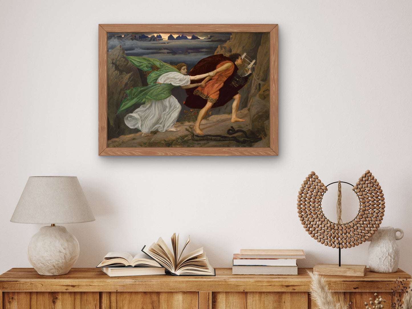 Orpheus and Eurydice by Edward John Poynter 1862, Wall Art Print, Fine Art Reproduction, Museum Quality Decor, Poster