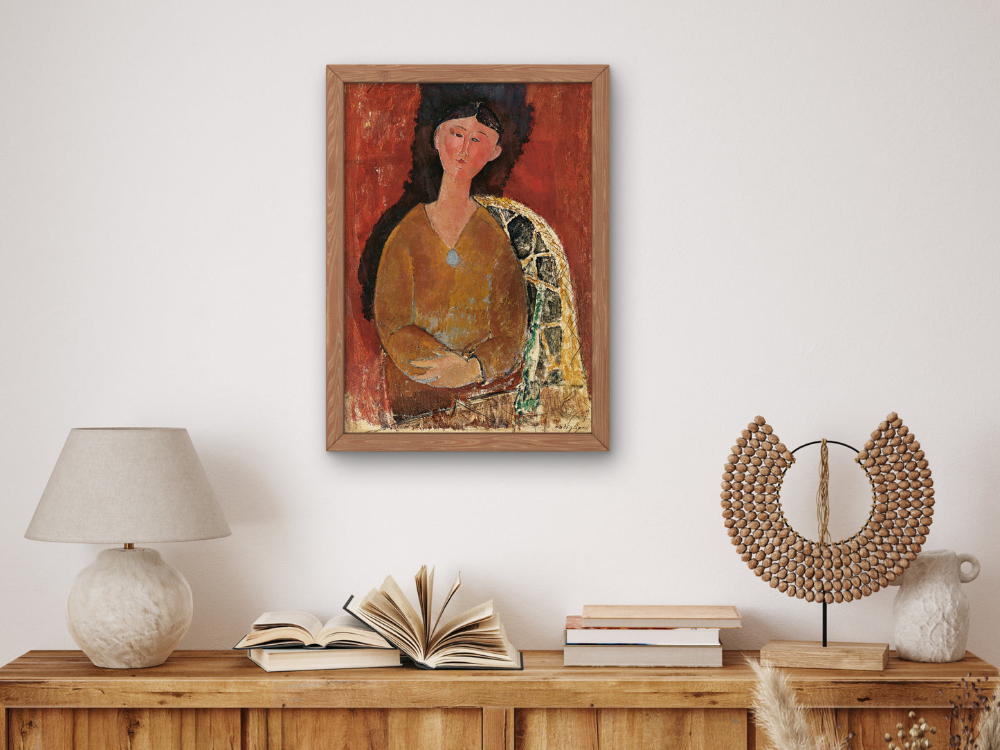 Beatrice Hastings Seated by Amedeo Modigliani 1915, Wall Art Print, Fine Art Reproduction, Museum Quality Decor, Poster